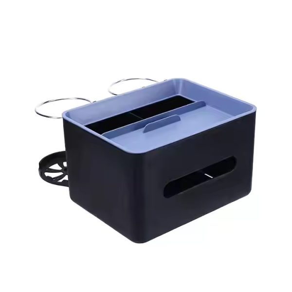 Car Armrest Tissue, Storage Box & Water Cup holder - Image 3