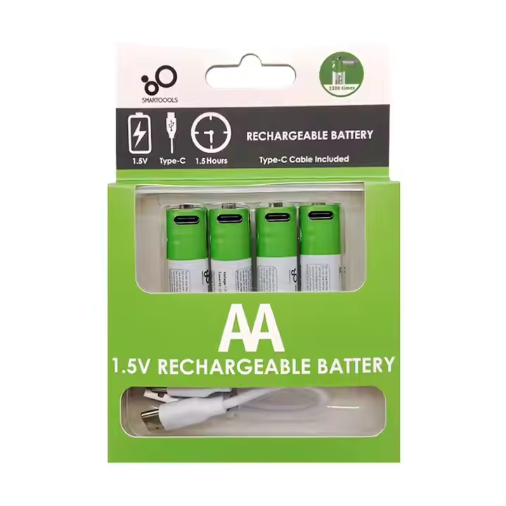 AA Type-C 1.5V Rechargeable Battery - 4 piece