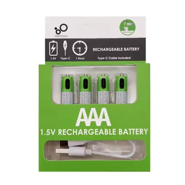 Rechargeable AAA Type-C 1.5V Battery